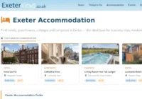The wide choice of accommodation available in Exeter