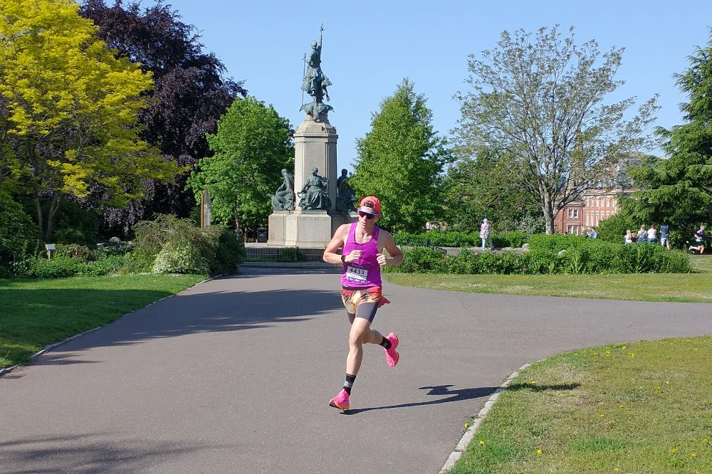 Exeter Great West Run route through historic Northernhay Gardens