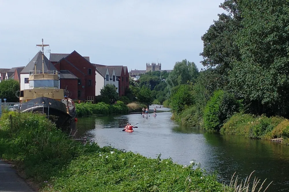 Exeter Ship Canal on the return walk