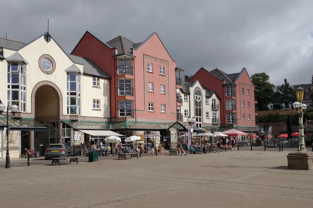 Piazza Terracina, along side the Exeter Canal Basin.