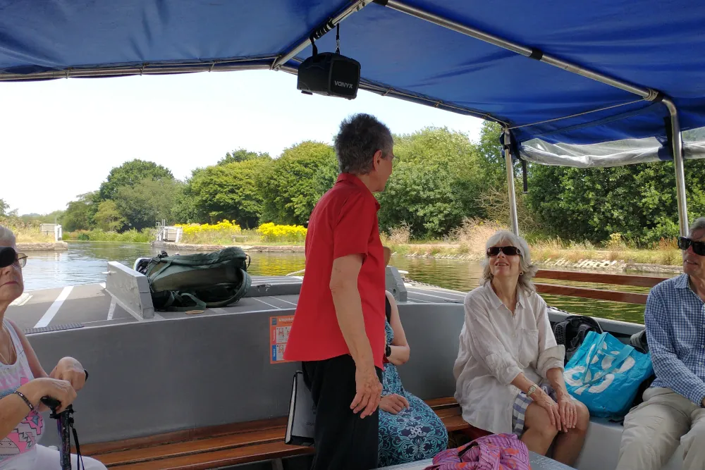Travelling along the historic Exeter Ship Canal