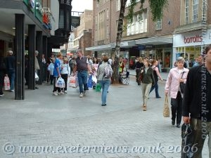Exeter High Street Shopping